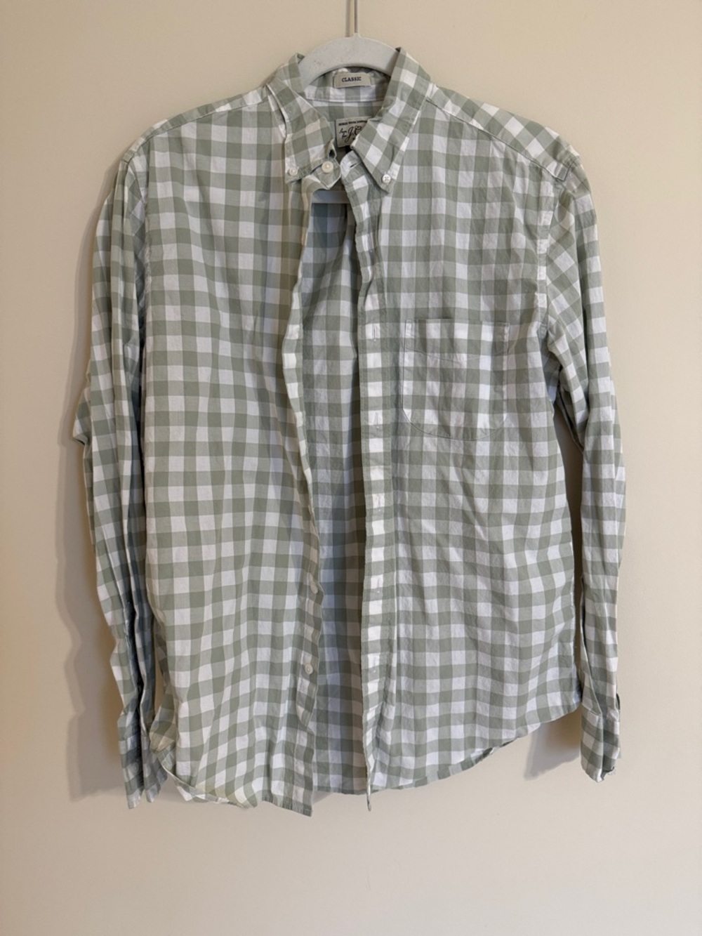 J. Crew Classic Fit Plaid Button Down Shirt SZ MED